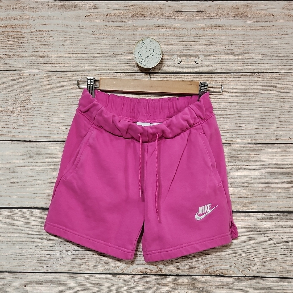 Nike Kids Fuchsia Pink Athletic Shorts Standard Fit Large